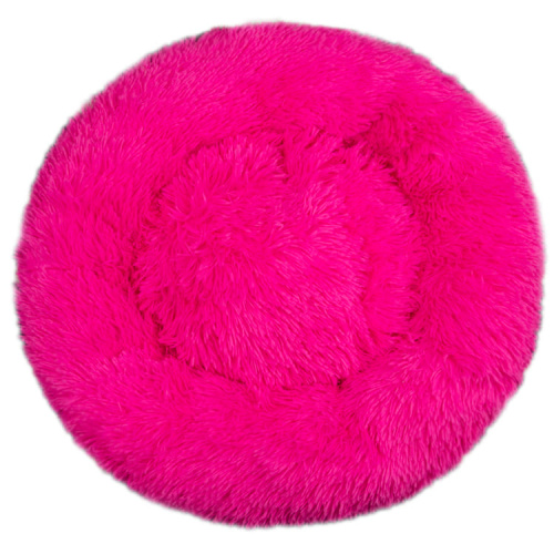 Hundebett Fluffy Donut pink 50